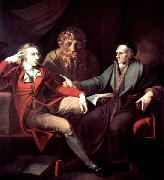 Henry Fuseli The artist in conversation with Johann Jakob Bodmer oil